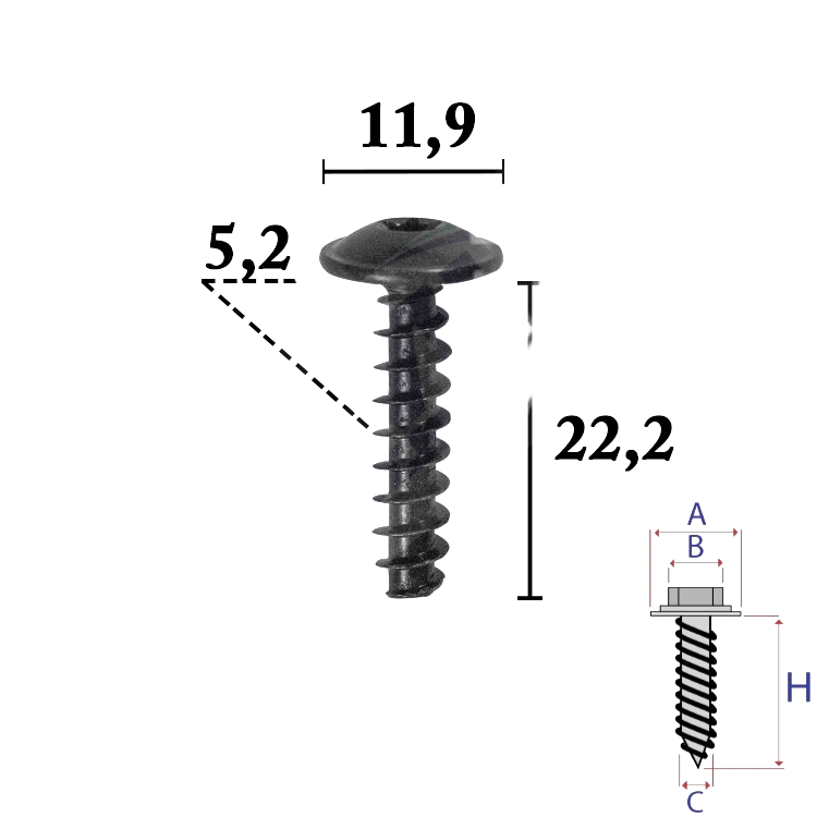 ROMIX ROMC70640 Patent, csavar, anya